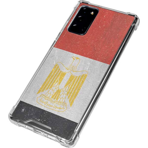 Egyptian Flag Distressed Galaxy Note20 5G Clear Case